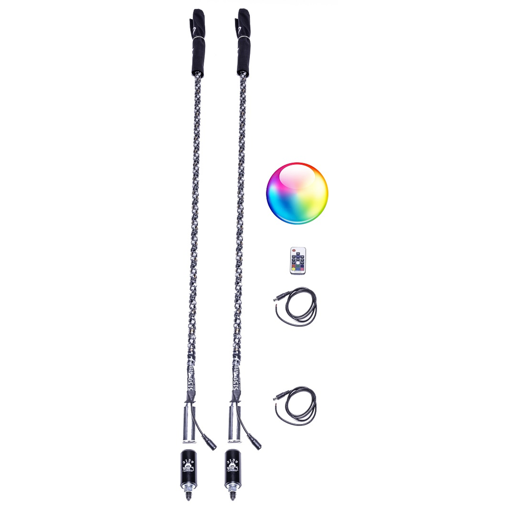 2x 5150 Led Whips W/Bluetooth