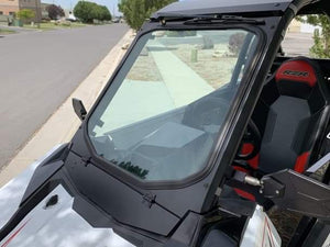 UTVZILLA Polaris RS1 Glass Windshield with Vent and Wiper, BIllet Mounts